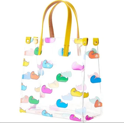 NEW! DOONEY & BOURKE Small Multicolor IT LUNCH BAG ~ Clear w Dooney Duck Logo - Image 1 of 4