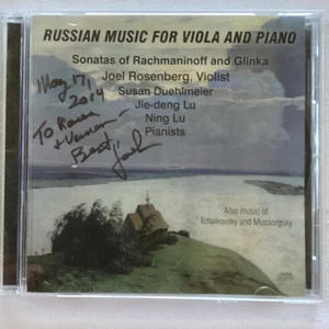 SIGNED Russian Music for Viola & Piano by Rosenberg, Joel & Lu/Duehlmeier/Lu CD - Bild 1 von 6