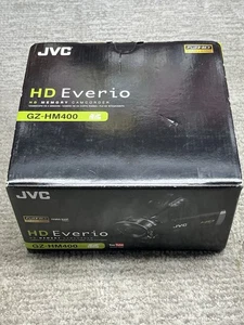 JVC HD Memory Camcorder Everio GZ-HM400 Video Black Boxed - No Charger - Picture 1 of 18