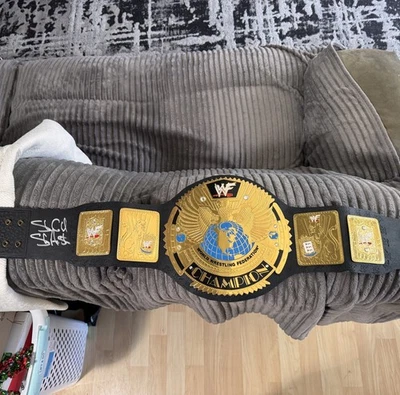 Пояс чемпиона WWE WWF по борьбе с автографом Стива Остина из Stone Cold - Изображение 1 из 3