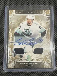 Shane Wright - 2024-25 Upper Deck Artifacts - Stars #139 Gold Auto Material /65 - Picture 1 of 2