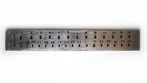 Proops Jewellers 8" 30 Rectangular Hole Drawplate Wire Jewellery Making J1066 - Picture 1 of 1