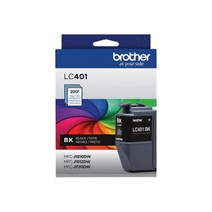 Brother LC401 Tintenpatrone Schwarz Standardkapazität druckt bis zu 200 Seiten - Bild 1 von 2