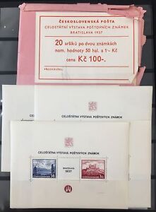 Mini feuilles de la République tchèque Bratislava 1937 MNH x 20 CP3025