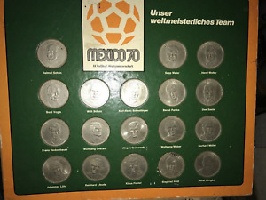 Shell Mexico 70 IX Fussball Weltmeisterschaft Sammlermünzen Münzen Medaillen RAR