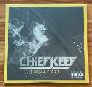 RARE 2025 IVC CHIEF KEEF FINALLY RICH 2XLP 1/3000 BLACK/GOLD/WHITE VINYL HIP-HOP - Picture 1 of 11