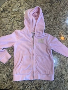 Toddler girl’s terry juicy couture full zip pink hoodie. Size 4T - Picture 1 of 3