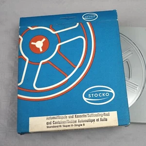 Stocko U 183/U 120m Automatikspule und Kassette Filmspule Universal 8mm Super8 - Imagen 1 de 7