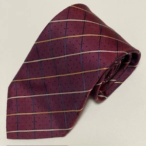Borsalino Tie Luxury Elegance Style Classic Maroon Stripes Made in Italy IYKYK - Picture 1 of 18
