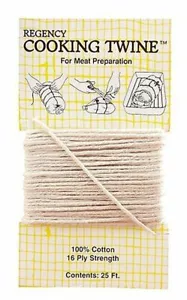 Regency 100% Cotton 25' Cooking Twine - Meat Poultry Preparation Butchers String - Picture 1 of 4