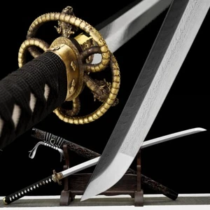 Hermosa espada japonesa afilada de acero plegada natural Katana Samurai FullTang Q8385 - Imagen 1 de 7