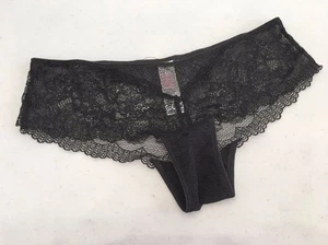 ¡NUEVO! Bragas cortas de bikini de encaje Nordstrom TOP SHOP 43P07IBLK, talla 6 (EE. UU.) - negras - Imagen 1 de 6
