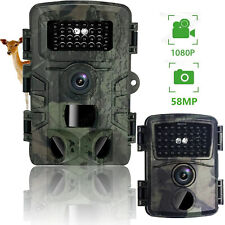 Trail Hunting Camera 58MP 1080P Wildlife Game Night Vision Outdoor Security Cam