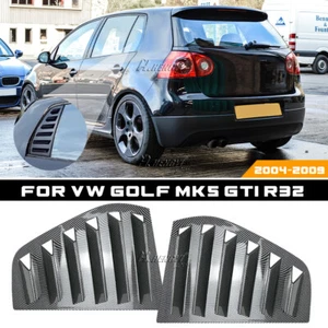 For Golf Mk5 2004-2009 Carbon Fiber Style Side Window Louver Shutter Cover - Picture 1 of 3