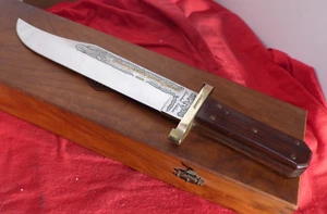 BUCK USA Made HARLEY DAVIDSON Custom 15.25" Fixed Blade LTD Bowie knife MINT - Picture 1 of 5
