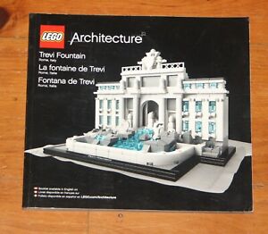 LEGO Architecture 21020 TREVI FOUNTAIN Rome Italy 2014 INSTRUCTIONS ONLY Retired