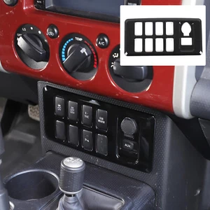 Cubierta de moldura de panel de botón de puerto negro brillante ABS para Toyota FJ Cruiser 2007-2014 - Imagen 1 de 21