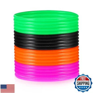 ZEYIYER 20 Pack Jelly Bracelets, Colorful Silicone Bracelet, Retro Rubber Bra - Picture 1 of 5