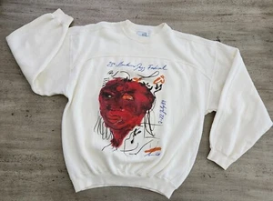 Vintage 80s LUCIANO CASTELLI Sweatshirt Montreux Jazz Festival Miles Davis Art - Bild 1 von 13
