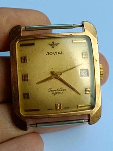 Rare JOVIAL Grand Luxe 21 Jewels Cal Eta 2752 Swiss - Picture 1 of 11