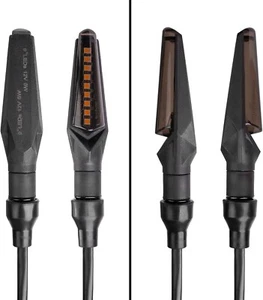 Simda Pro Hell LED Motorrad Blinker Mit E Mark Universal Miniblinker Sequentiell - Bild 1 von 7