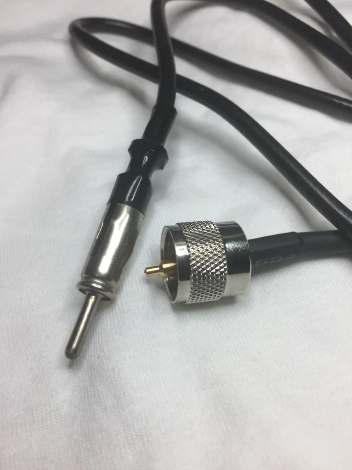  12"  ANTENNA PATCH CABLE ADAPTER  RG-58 PL-259 to MOTOROLA PLUG - Image 1 of 1