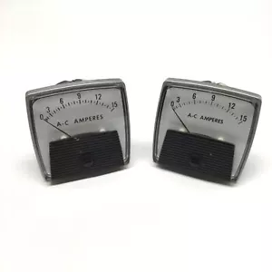 Lot of 2 Yokogawa 250240NDND Analog Panel Current AC Amperes Meter Ammeter 0-15A - Picture 1 of 4