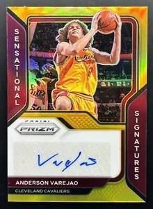 2020-21 Panini Prizm Anderson Varejao /10 Gold Sensational Signatures #SS-AVA - Picture 1 of 2
