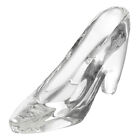 Crystal Shoe Figurine Glass Slipper High Heels Ornament for Girls Ceremony-