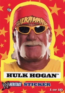 2005 TOPPS HERITAGE WWE HULK HOGAN STICKER 1 of 10 - Picture 1 of 1