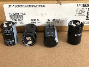 30 Stück Elko 100MXC680MSN20X30 Rubycon 680 uF 100V 20X30 RM10 105° Snap-In   - Bild 1 von 1