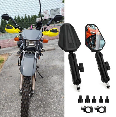 Espejos retrovisores plegables para moto Suzuki DR DRZ 200 650 400 800 350 125 Foto 1 de 4