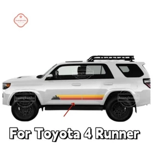 For Toyota 4 Runner Car Vinyl Side Door Stripes Decal Kit 2PCS Yellow Orange - Bild 1 von 4