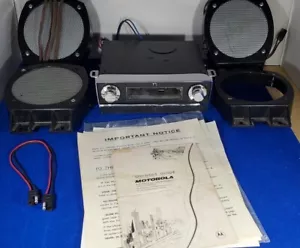 1960s 70s MOTOROLA 8 TRACK STEREO PLAYER MODEL TM707S UNDER DASH W/ Speakers - Picture 1 of 15