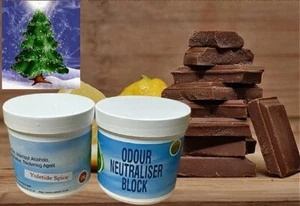 2 x Geruchsneutralisator Topf Schokolade Orange und Yuletid Gewürz Aroma, 170g, - Bild 1 von 1