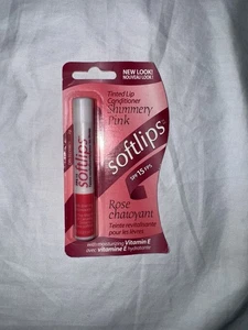 Softlips Tinted Lip Conditioner Balm w/ Sunscreen SPF 15 - Shimmery Pink Rose - Picture 1 of 2