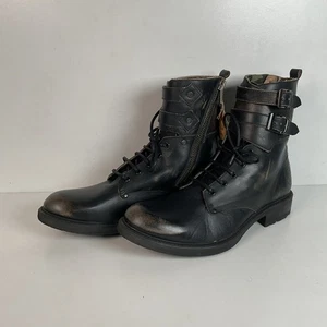 Diesel Double Buckle Harness Boots Men’s 44 EU | 10.5 US Only The Brave - Picture 1 of 16