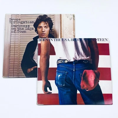 Bruce Springsteen 2 LP Lot – Born in the USA (1984) + Darkness on the Edge (1978 - Image 1 of 4