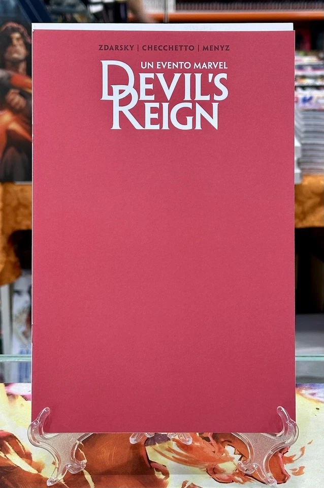 Devil’s Reign #1 Red Blank Variant Marvel Chip Zdarsky & Marco Checchetto - Immagine 1 di 1