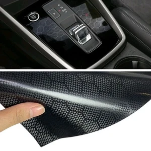 Carbon Fiber Black Car Honeycomb Grid Sticker Vinyl Wrap Film Decal Accessories - Bild 1 von 11