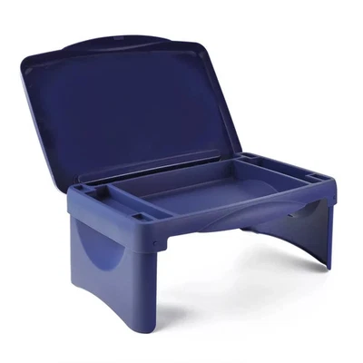 Folding Lap Desk Portable Laptop Blue Plastic - Image 1 of 3