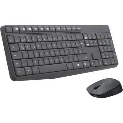 Logitech Mk235 Set Maus E Tastatur Wireless Wifi Layout De Qwertz Set Combo _ - Bild 1 von 4