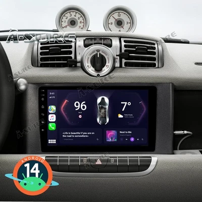For Benz Smart Fortwo 451 2+64GB Android 14 Carplay Car Stereo GPS Sat Nav Radio - Image 1 of 4