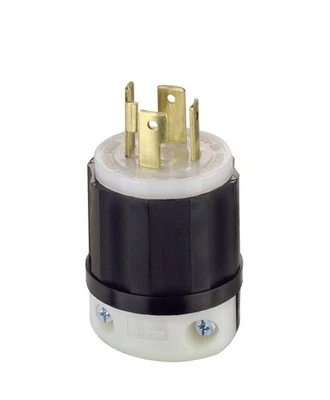 Leviton 30 Amp 125/250 Volt Nema L14-30P 3P, 4W Locking Plug - Image 1 of 4
