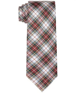 Tommy Hilfiger Silk & Silk Blend Lot of 2 Plaid Ties Multicolor - Picture 1 of 9