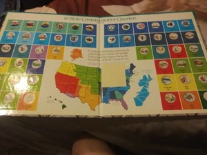 50 STATE QUARTER BOOK COLORED REAL PRETTY--ALL 50 STATES--BOOK IS LARGE. - Picture 1 of 12