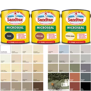 Sandtex - Pintura de Albañilería 2.5L - Ultra Suave - Calidad Impermeable - Todos los Colores - Imagen 1 de 246