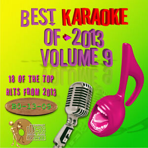 KARAOKE BEST OF 2013 Vol-9 CD+G 18 top COUNTRY + POP HITS NEW In vinyl w/Print