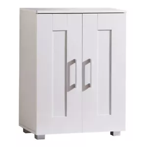 Montreal Cupboard 2 Door Low White - Picture 1 of 3