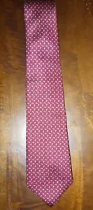 BERT PULITZER VINTAGE HERREN BURGUND 100 % SEIDE KRAWATTE 3 3/4" breit. - Bild 1 von 3